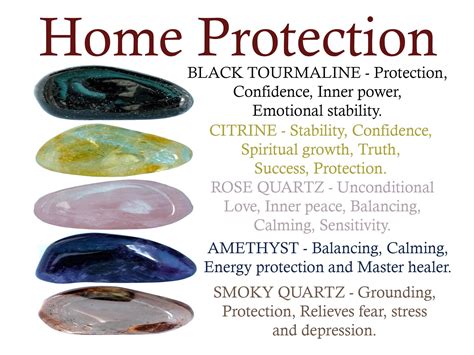 Home Protection Crystals Set Home Protection Crystal Set Etsy Uk