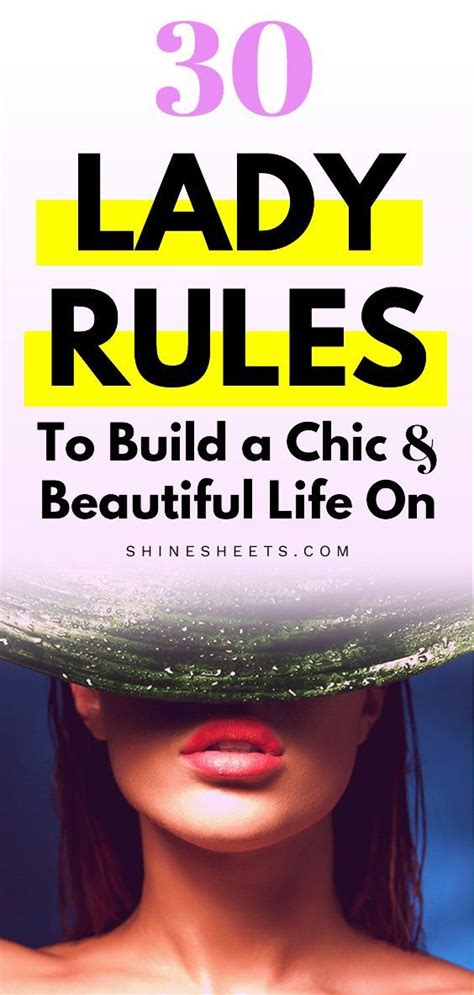 How To Be A Lady 30 Lady Rules To Build A Beautiful Life On Lady