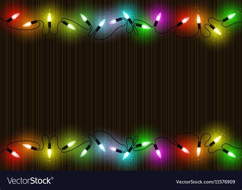 Colorful Christmas Lights Background Royalty Free Vector
