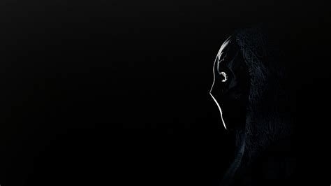 Download Wallpaper 1920x1080 Anonymous Mask Profile Dark Full Hd Hdtv Fhd 1080p Hd Background