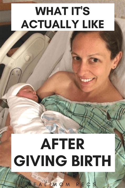 What It S Actually Like After Giving Birth Real Mom Recs