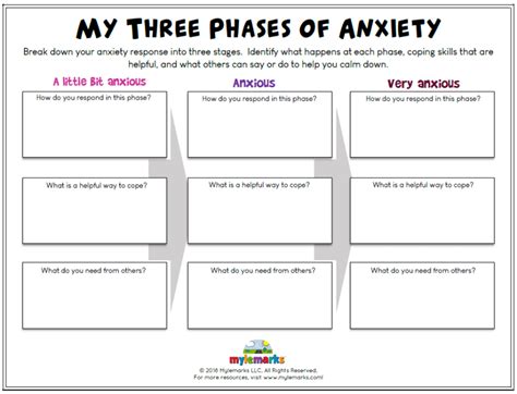Anxiety Buster Worksheet Free Printable To Help With Stress And Fear