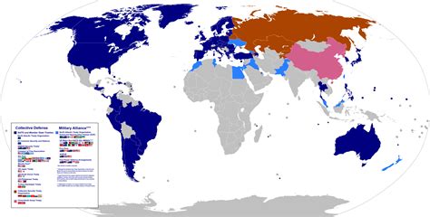 Map Of Major Military Alliances In The World Rmapporn