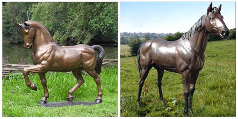 Large Bronze Horse Sculpture With Highest Quality For Sale M 105 Marble