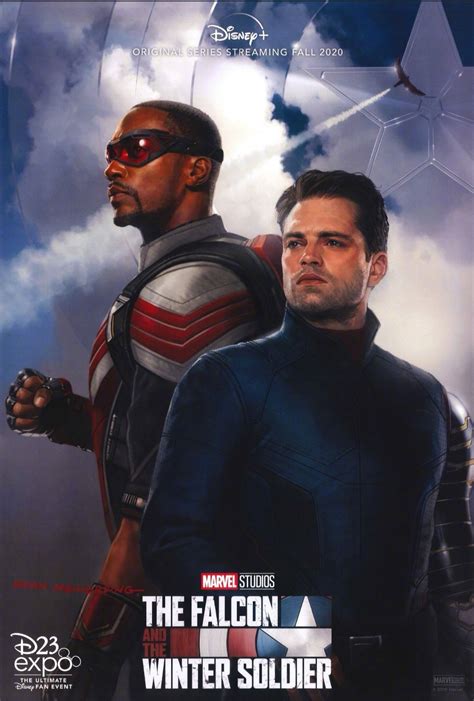 Sam wilson (falcon) and bucky barnes (winter soldier) are as they prepare for their next adventure in marvel studios' the falcon and the winter sebastian stan, anthony mackie, kari skogland, and malcolm spellman talk everything there is to know about marvel studios' the falcon and the. Phase 4 : Black Widow, Falcon & Winter Soldier et WandaVision en poster