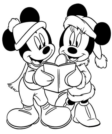 Topolino E Minnie A Natale Da Colorare Scarica Stampa O Colora Subito