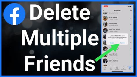 how to remove multiple facebook friends at once youtube