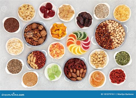 Healthy Vegan Dried Fruit Nuts And Seeds Stock Image Image Of Food