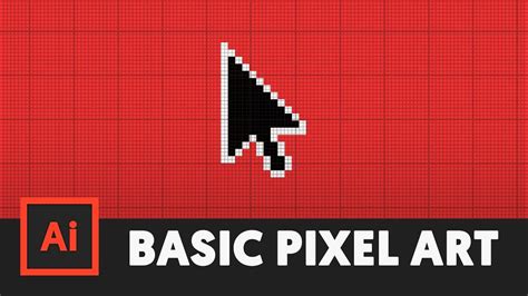 How To Make Pixel Art Adobe Illustrator Tutorial Youtube