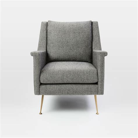 More free and pro models Carlo Mid-Century Chair - Granite | west elm UK