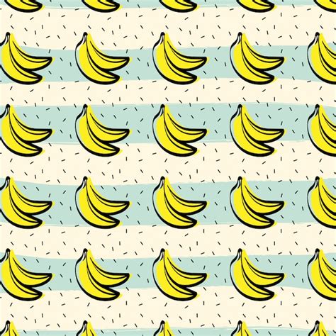 Premium Vector Banana Fruit Pattern Background