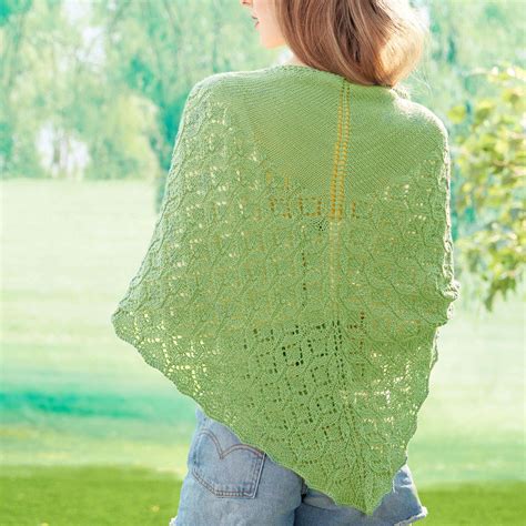 Patons Pastoral Lace Knit Shawl Yarnspirations