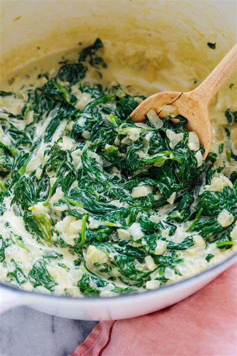Creamed Spinach Recipe With Frozen And Cream Cheese Blog Dandk