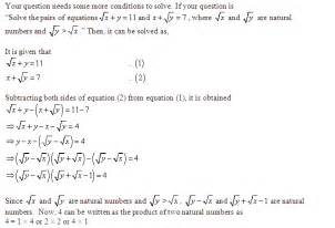 Sqrt X Y X Sqrt Y Find X And Y Maths Pair Of Linear Equations In Two Variables