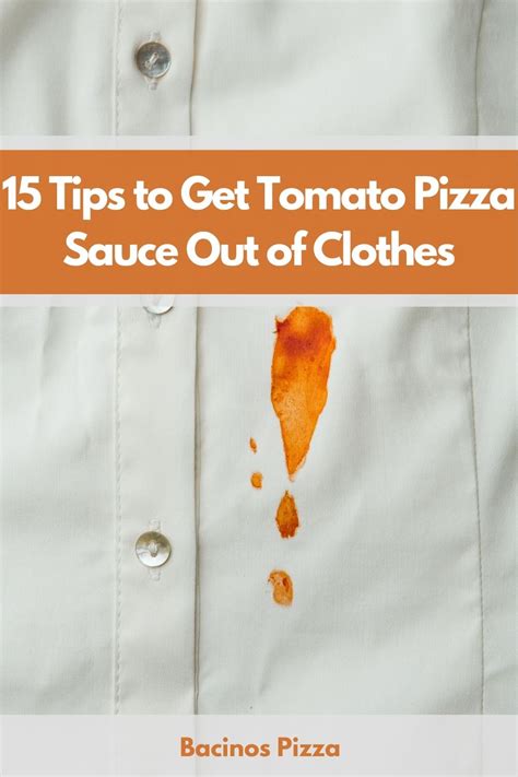 Top 19 How To Get Tomato Sauce Out Of Clothes