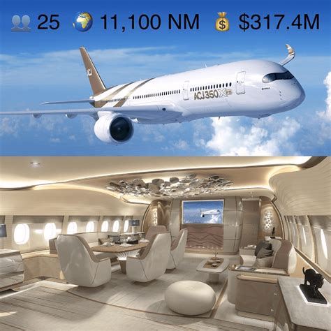 Inside The 350 Million Airbus Acj350 Private Jet That Can Fly To Any