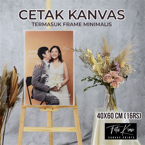 Jual Cetak Foto Kanvas Include Frame Minimalis MURAH BERKUALITAS 40x60