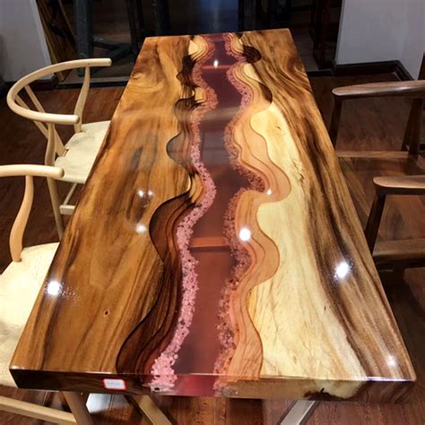 This river table had a ton of tricky parts and speed bumps along the way. Wooden slab table top river table solid wood clear epoxy resin table_OKCHEM