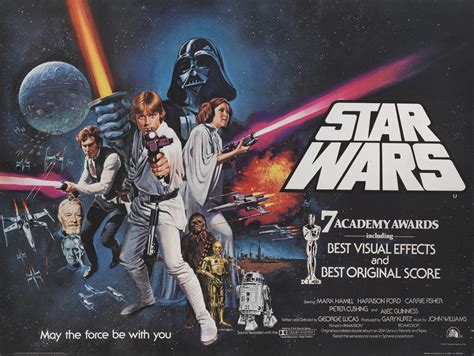 Star Wars 1977 Oscars Style Poster British Original Film Posters