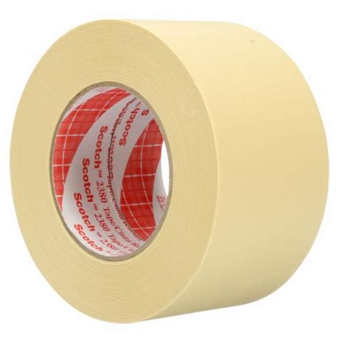 scotch® performance masking tape 2380 tan 2 8 in x 60 yd 72 mm x 55 m 12 rolls per case