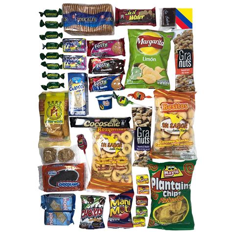 Colombian Snacks Sampler Box Mecato Colombiano Cookies Chips