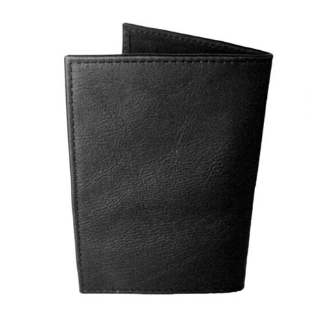 Top Stub Black Leather Checkbook Cover By Gardenourleather