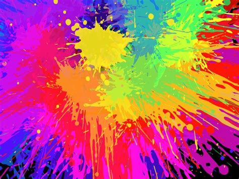 Rainbow Splatter Paint Art Paintdraw It On Inspiration