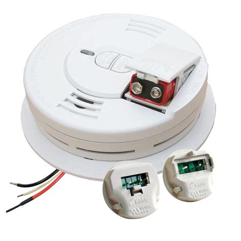 Kidde Hardwired 120 Volt Inter Connectable Smoke Alarm With Battery