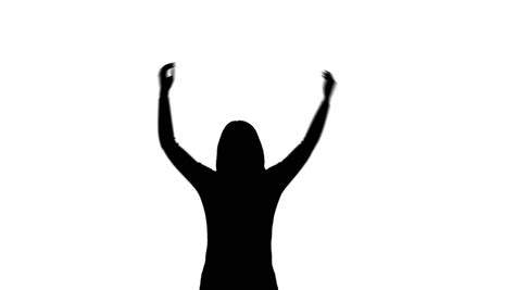 Free clipart image designed by a penguin with both hands raised. Silhouette Of Man With Hands In The Air Waving. Event ...