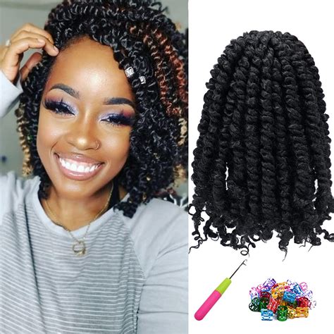 Buy 8 Packs Passion Twist Hair 10 Inch Pre Twisted Passion Twist Crochet Hair Pre Looped Crochet