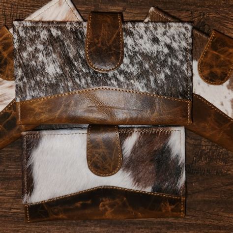 Cow Leather Wallet Etsy