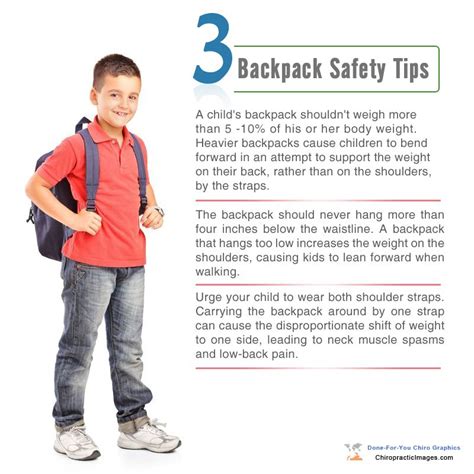 3 Backpack Safety Tips For 364 More Educational Chiropractic Images Visit Dcincome