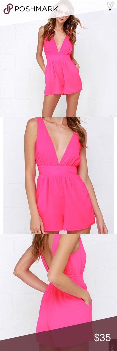 Lulus Only Gets Better Hot Pink Romper Hot Pink Romper Pink Rompers