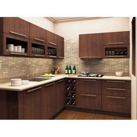 Mdf Board U Shape Mdf Modular Kitchen Kitchen Cabinets At Rs 1000