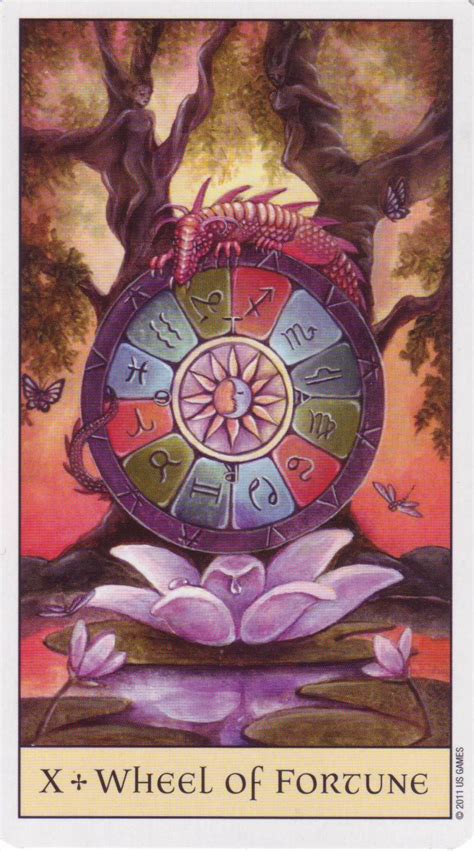Wheel Of Fortune Crystal Visions Tarot Tarot Tarot Major Arcana