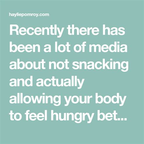 To Snack Or Not To Snack Snacks Feeling Hungry Fast Metabolism
