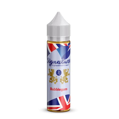 Bubblegum 50ml Shortfill E Liquid By Signature By Uk