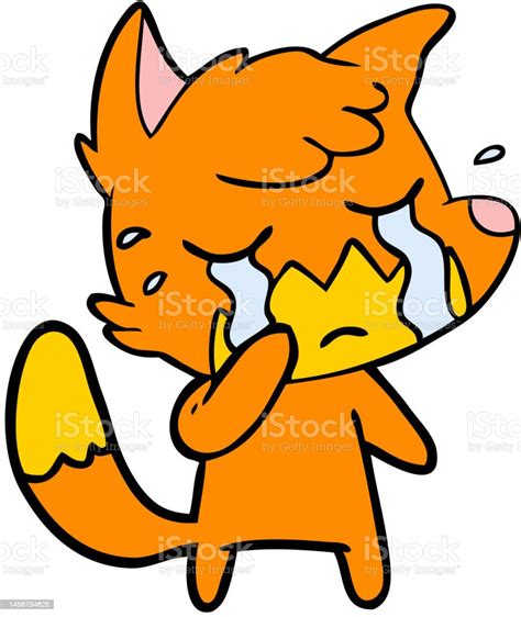 Crying Fox Cartoon Stock Illustration Download Image Now Animal