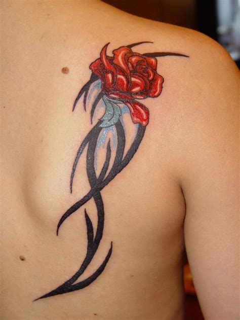 | tattoo rose designs geometric rose tattoo and rose tattoos. Image result for long stem roses tattoos on back | Rose ...