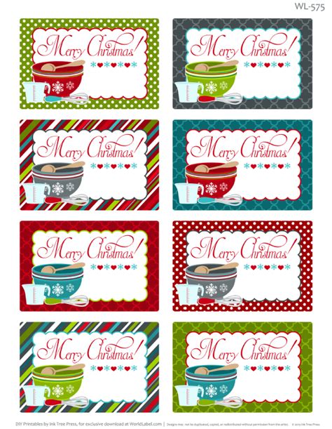 Candyland candy land capri sun labels birthday party favors supplies suns 8. Printable Christmas Labels for Homemade Baking | Free ...