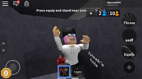 I Glitched In Zyleaks Hole Mm2 Roblox Youtube