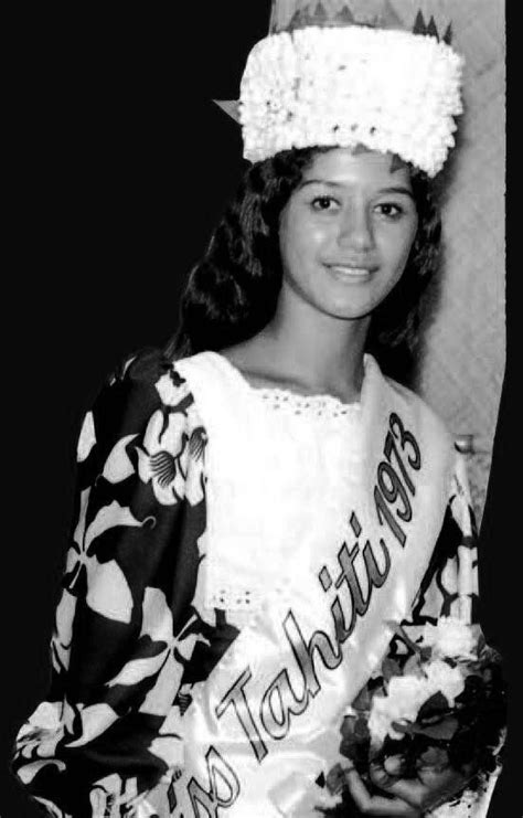 Edna Tepava 1974 Miss Francia Miss Tahiti Miss Monde France Edna