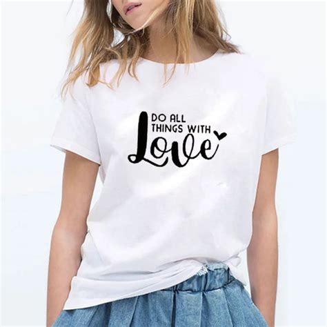 EnjoytheSpirit Trendy Tees Valentines Day Shirt For Adults Womens Do All Things With Love