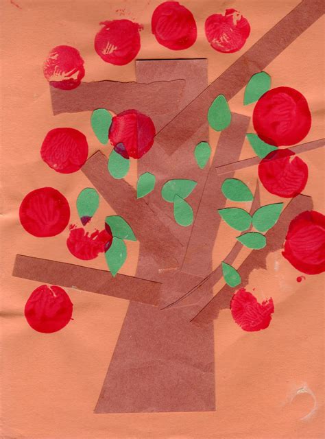 Preschool Crafts For Kids Easy Apple Tree Paper Craft