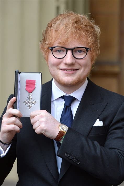 This information might be about you, your preferences or your. Ed Sheeran Receives MBE at Buckingham Palace | InStyle.com