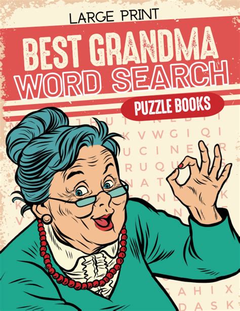 Large Print Grandma Word Search Puzzles Words Grandma Puzzles Book For Seniors And