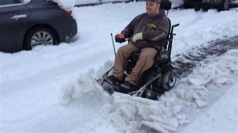 Wheelchair Snowplow Youtube