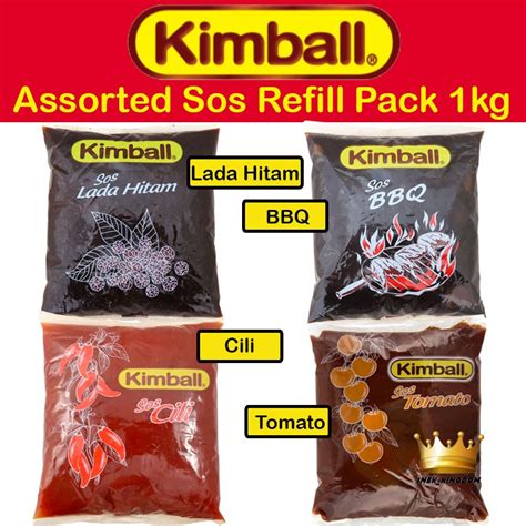 Sos bbq / usturoi și chilli / burger 285 / 256 / 260 g per buc. Kimball Sos Cili | Lada Hitam | Tomato | BBQ | Tiram Sauce ...