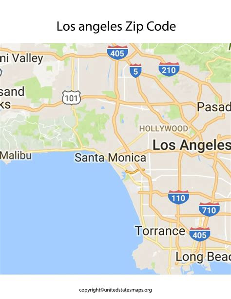Los Angeles Zip Code Map Zip Code Map Of Los Angeles