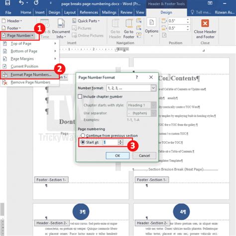 Add Page Numbers Starting From Specific Page In Word Document